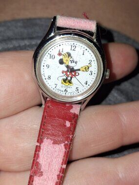 Lorus by Seiko V515-6080 Minnie Mouse Quartz Working New Battery